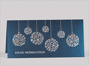 Aufgestellte Weihnachtskarte – vergrößerte Abbildung Aufgestellte Weihnachtskarte